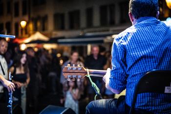 Concert photo Lucho Pellegrini Swingin'Drums - Festival Rive Jazzy Nyon - &copy; RJ-Palmieri Alessandro 