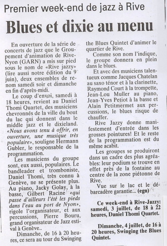 1993 - Rive Jazzy dans la Presse