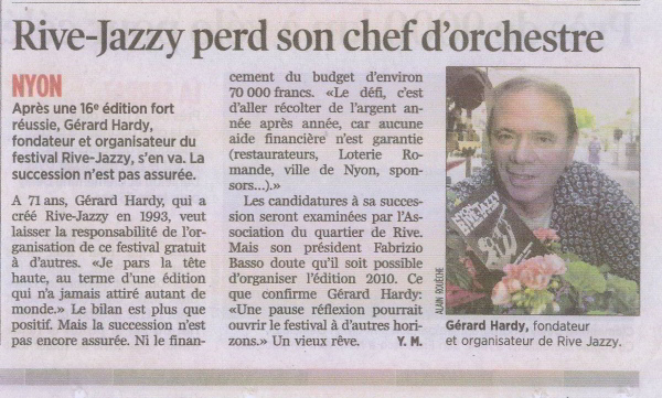 2009 - Rive Jazzy dans la Presse