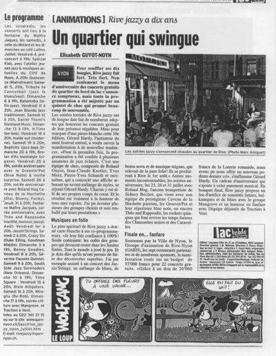 2003 - Rive Jazzy dans la Presse