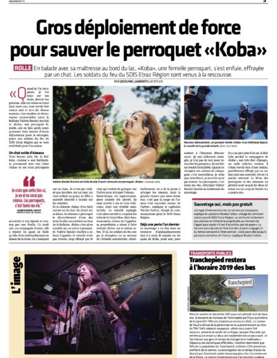 La Côte le 22 juillet 2019 - Rive Jazzy dans la Presse