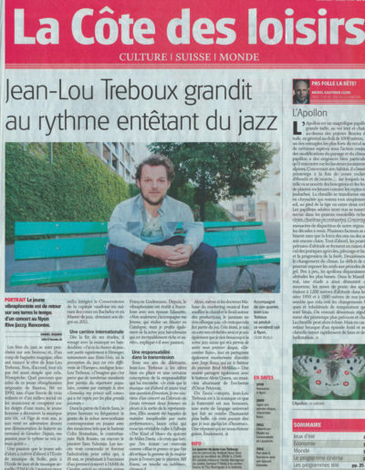 Rive Jazzy-La Cote 07 07 2017 Jean Lou Treboux - Rive Jazzy dans la Presse