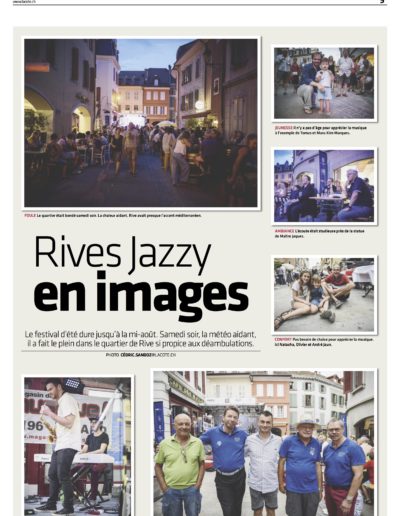 La Côte le 25 juillet 2019 - Rive Jazzy dans la Presse